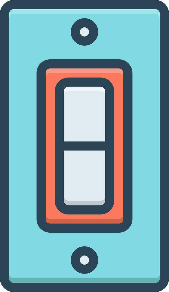 color icon for switch vector
