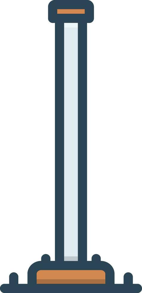 color icon for pole vector
