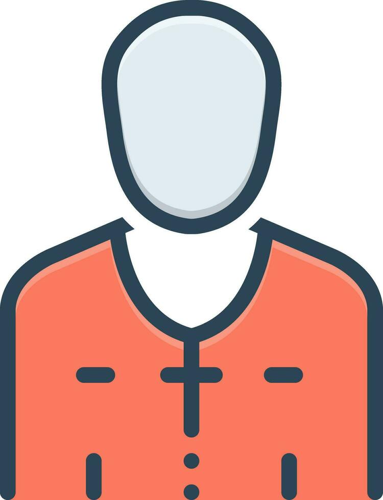 color icon for priest vector