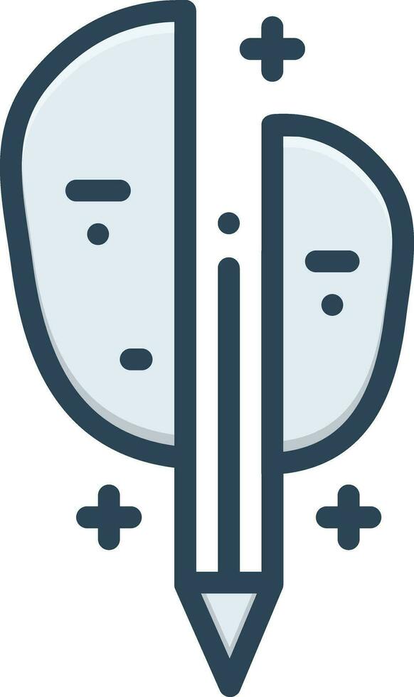 color icon for artistic vector