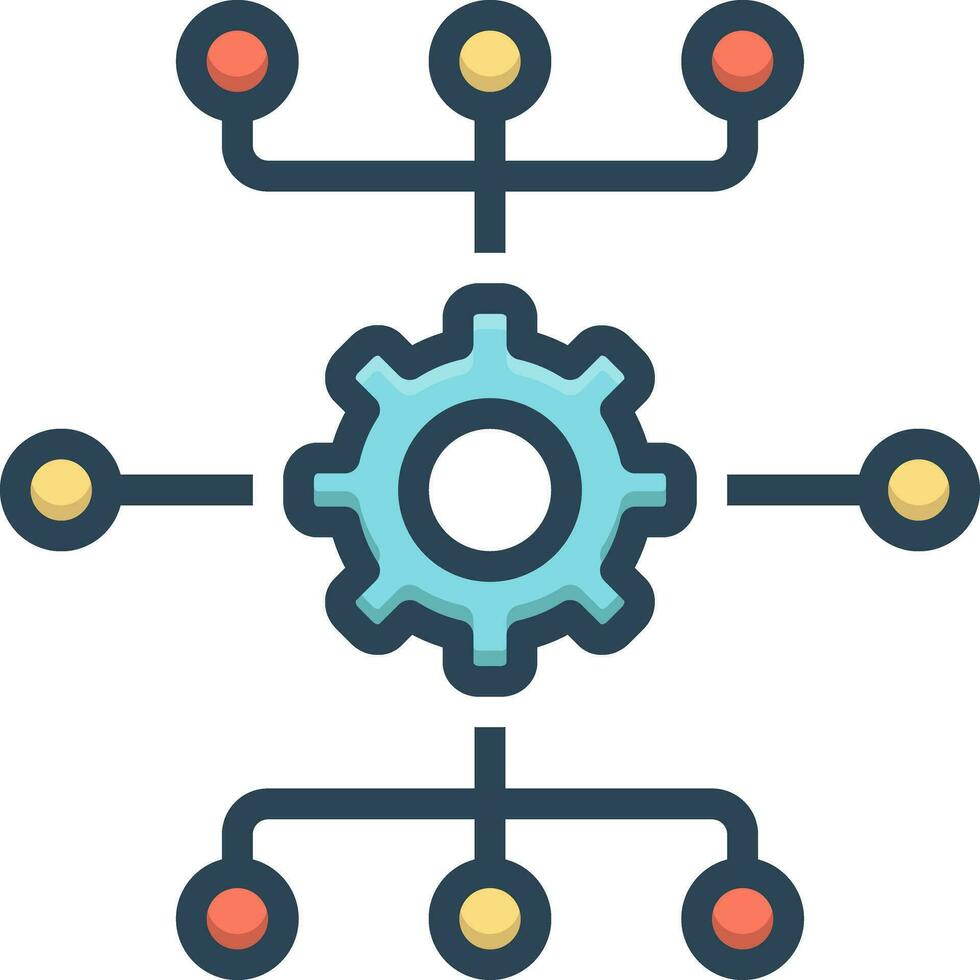 color icon for system vector