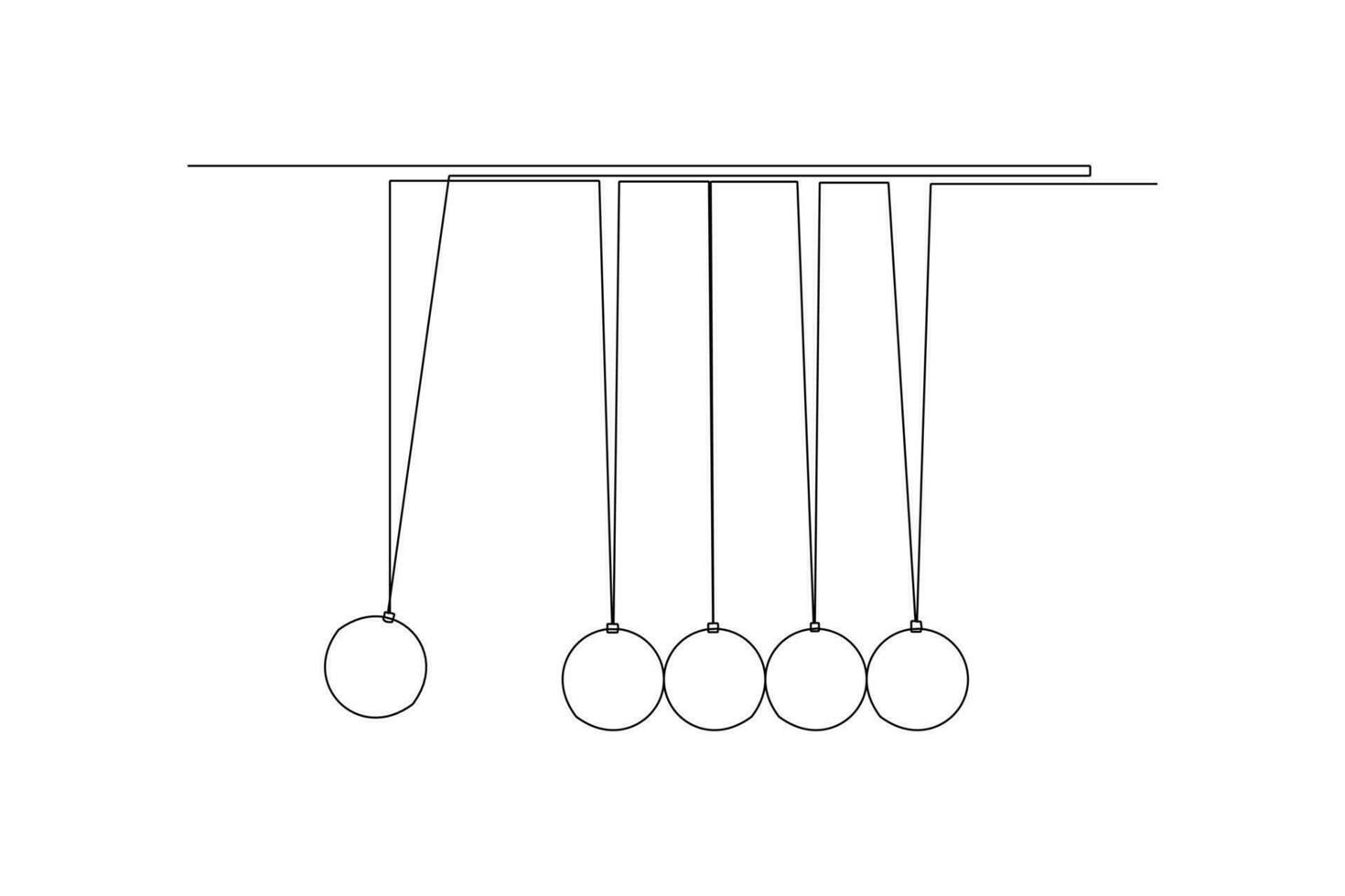 uno continuo línea dibujo de química y física laboratorio equipo concepto. garabatear vector ilustración en sencillo lineal estilo.