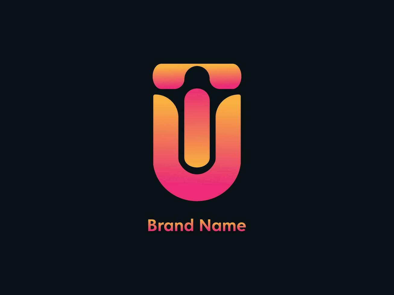 UT modern letter logo vector