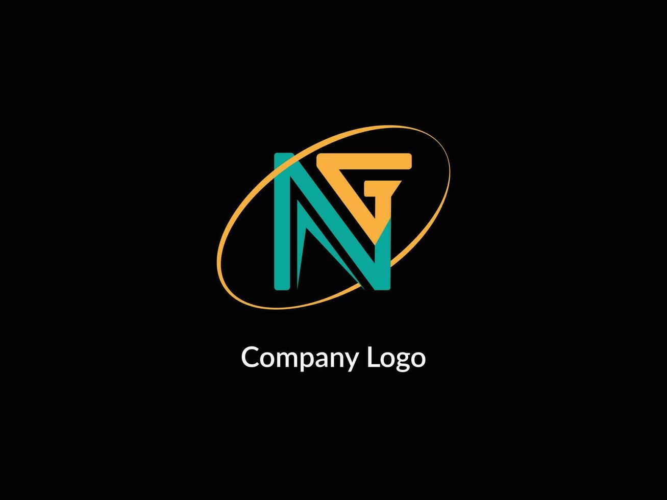 ng monograma letra logo vector