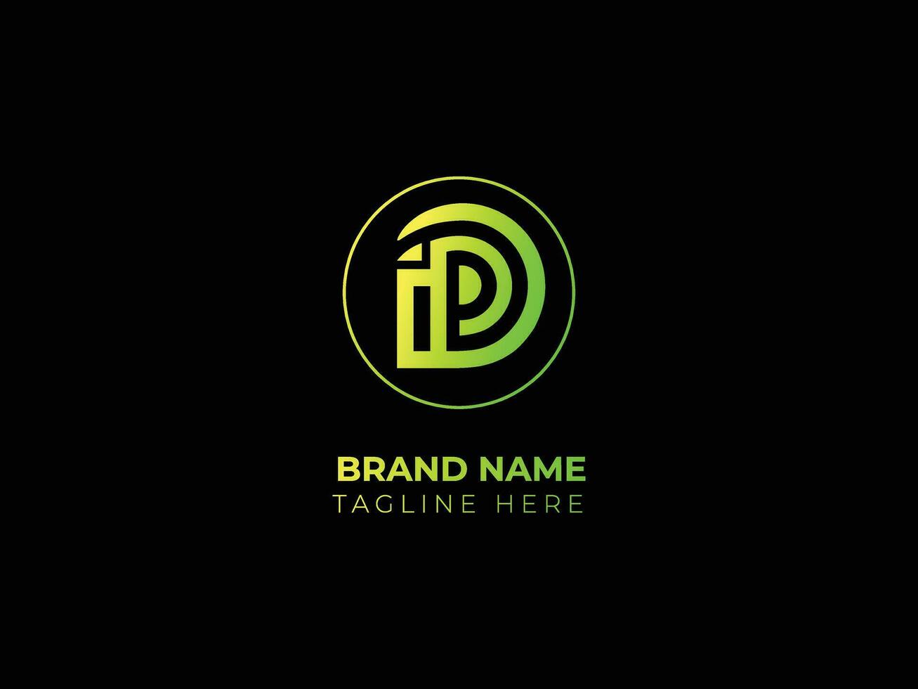 IPD letter logo design vector