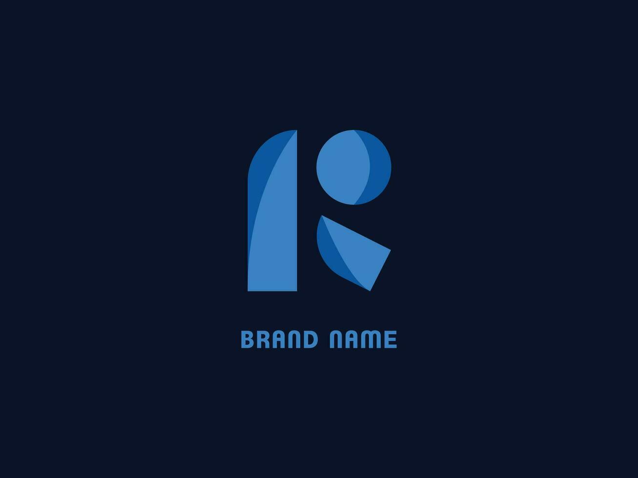 R Modern letter logo vector