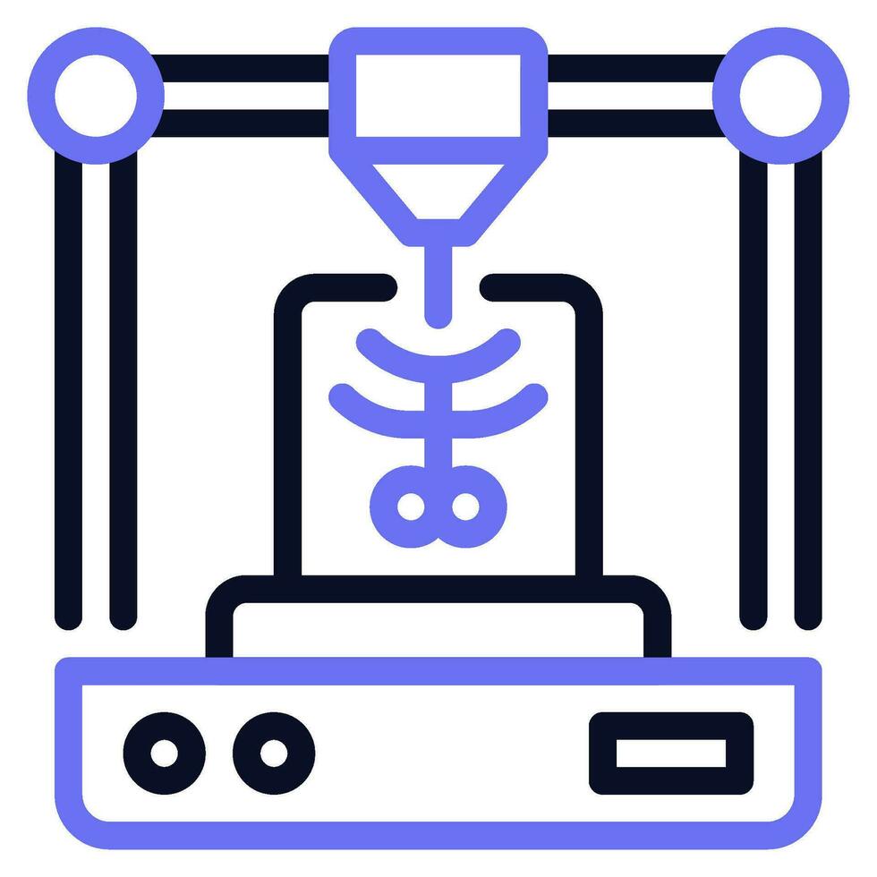 3D Printing in Medicine Icon vector