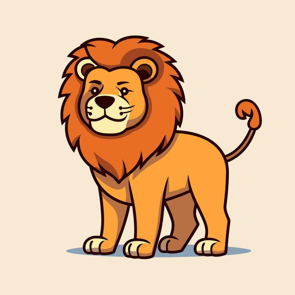 Lion Symbol Cute Lion Cartoon vector