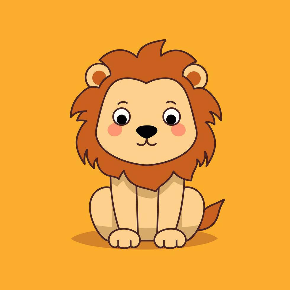 Lion Symbol Cute Lion Cartoon 27696020 Vector Art at Vecteezy