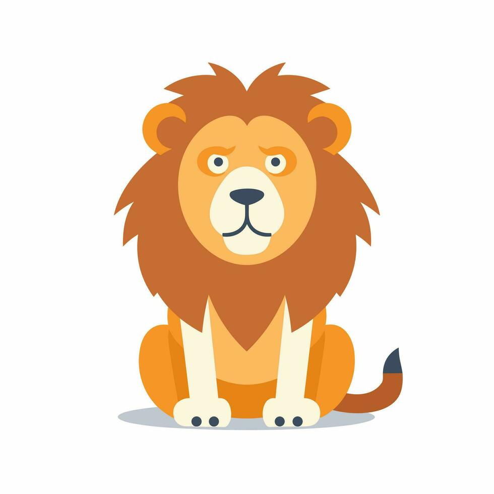 Lion Symbol Cute Lion Cartoon vector