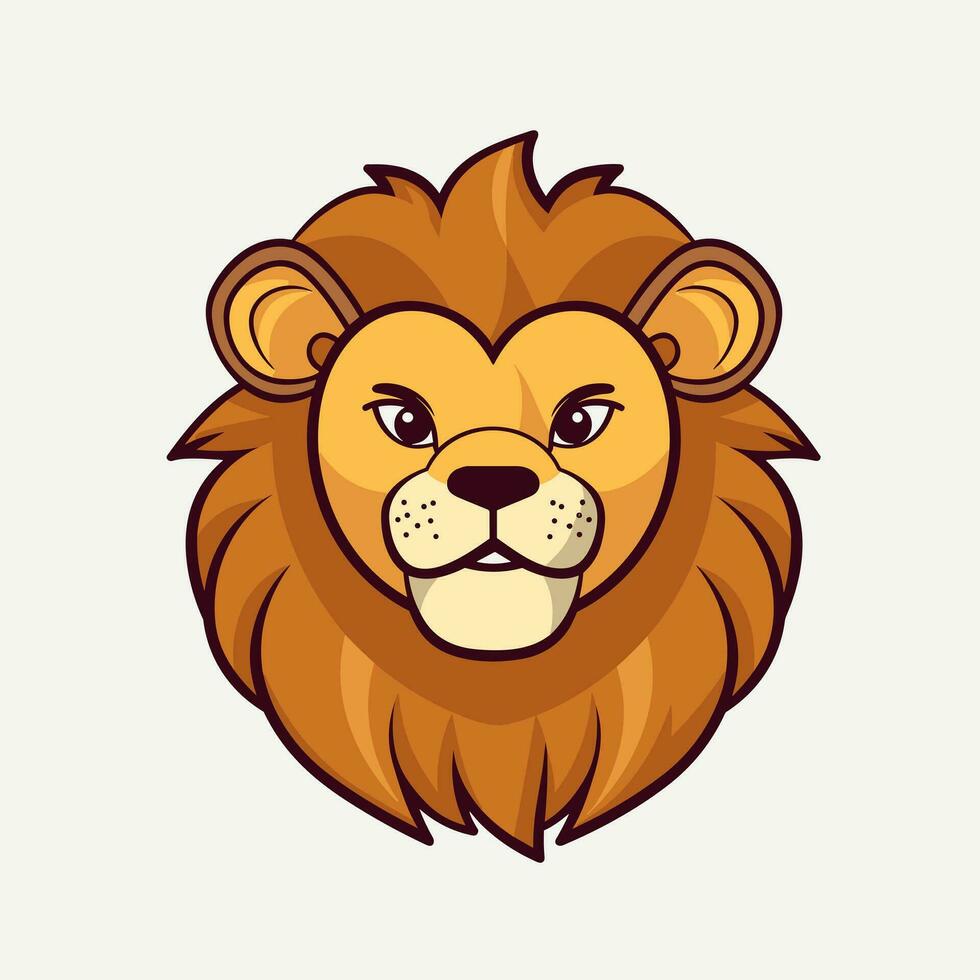 Lion Symbol Cute Lion Cartoon vector