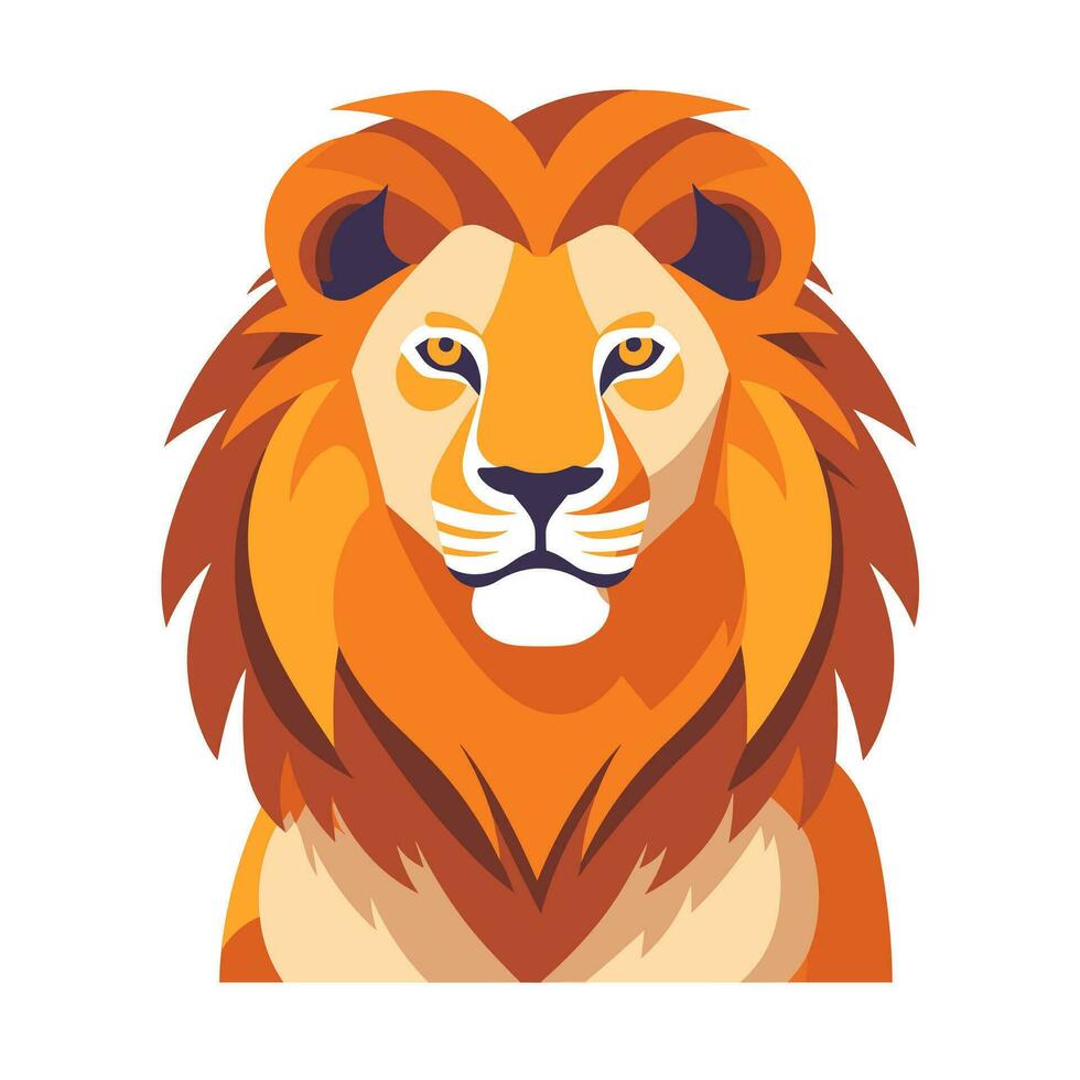 Lion Symbol Cute Lion Cartoon vector