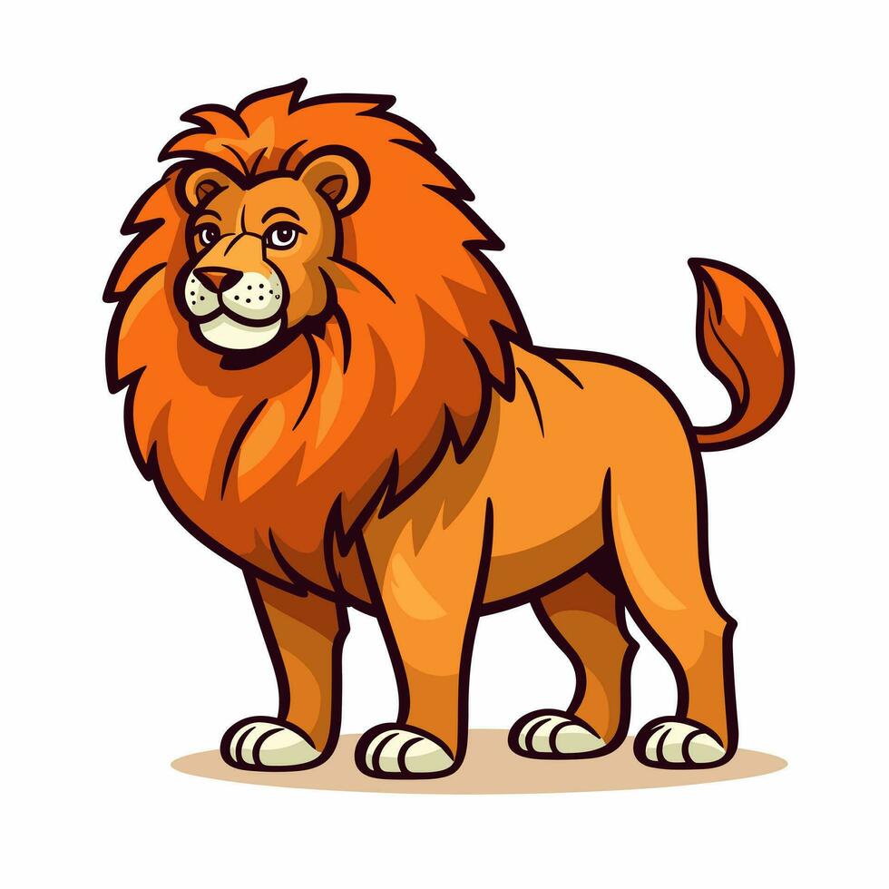 Lion Symbol Cute Lion Cartoon vector