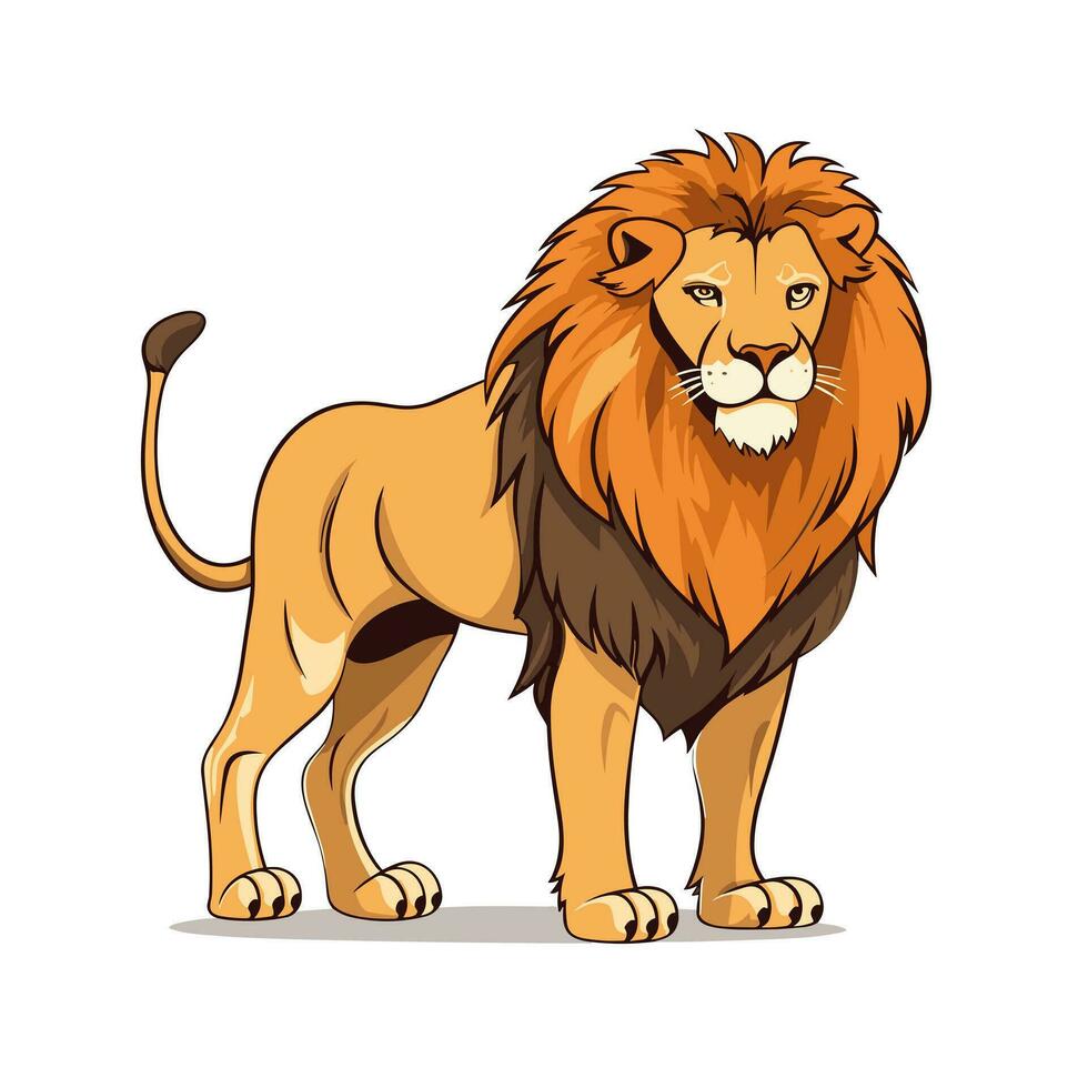 Lion Symbol Cute Lion Cartoon vector
