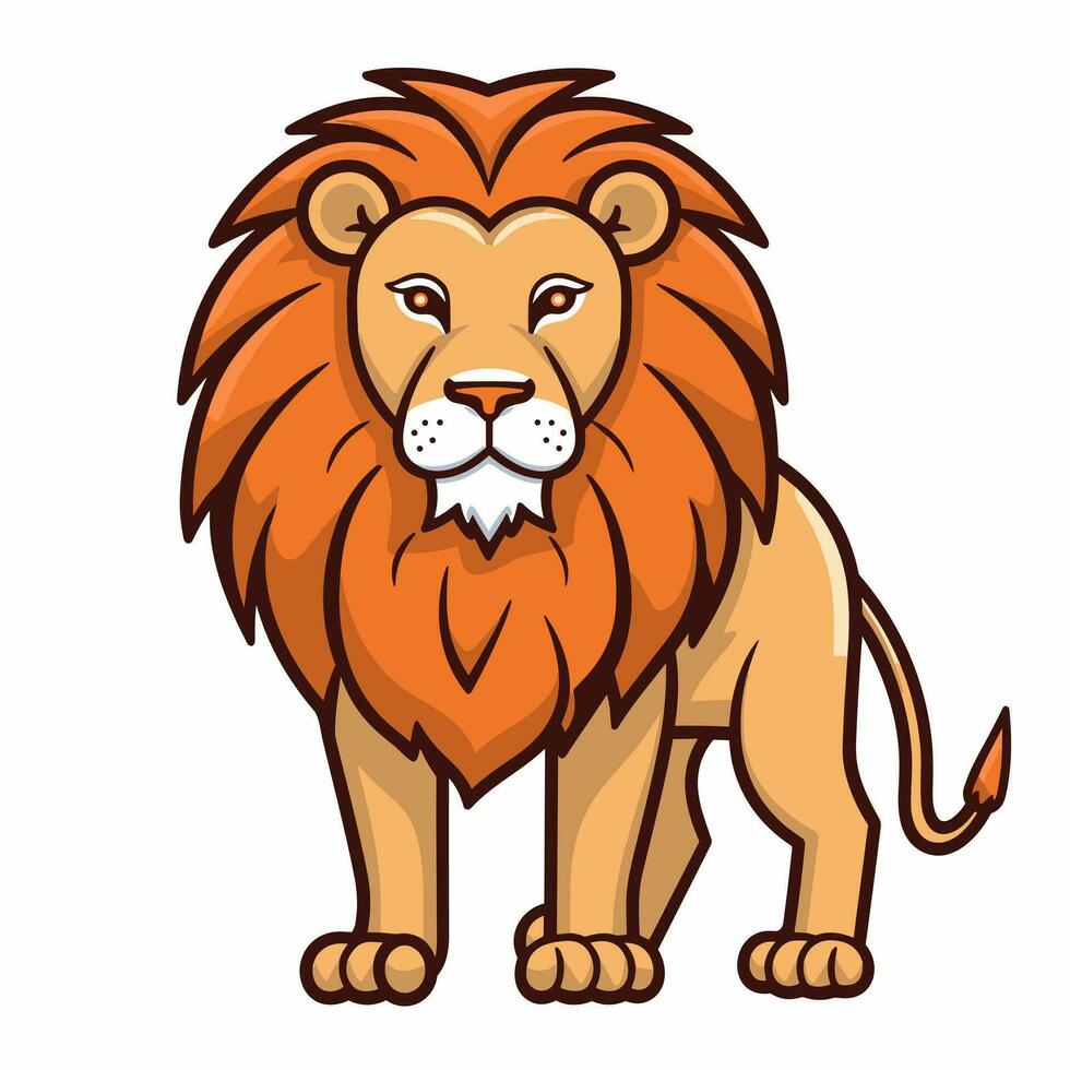 Lion Symbol Cute Lion Cartoon vector