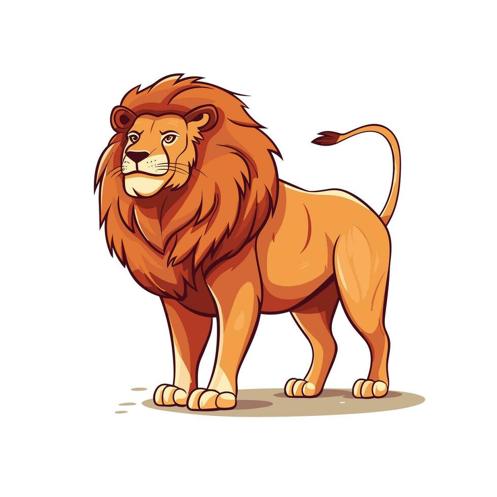 Lion Symbol Cute Lion Cartoon vector