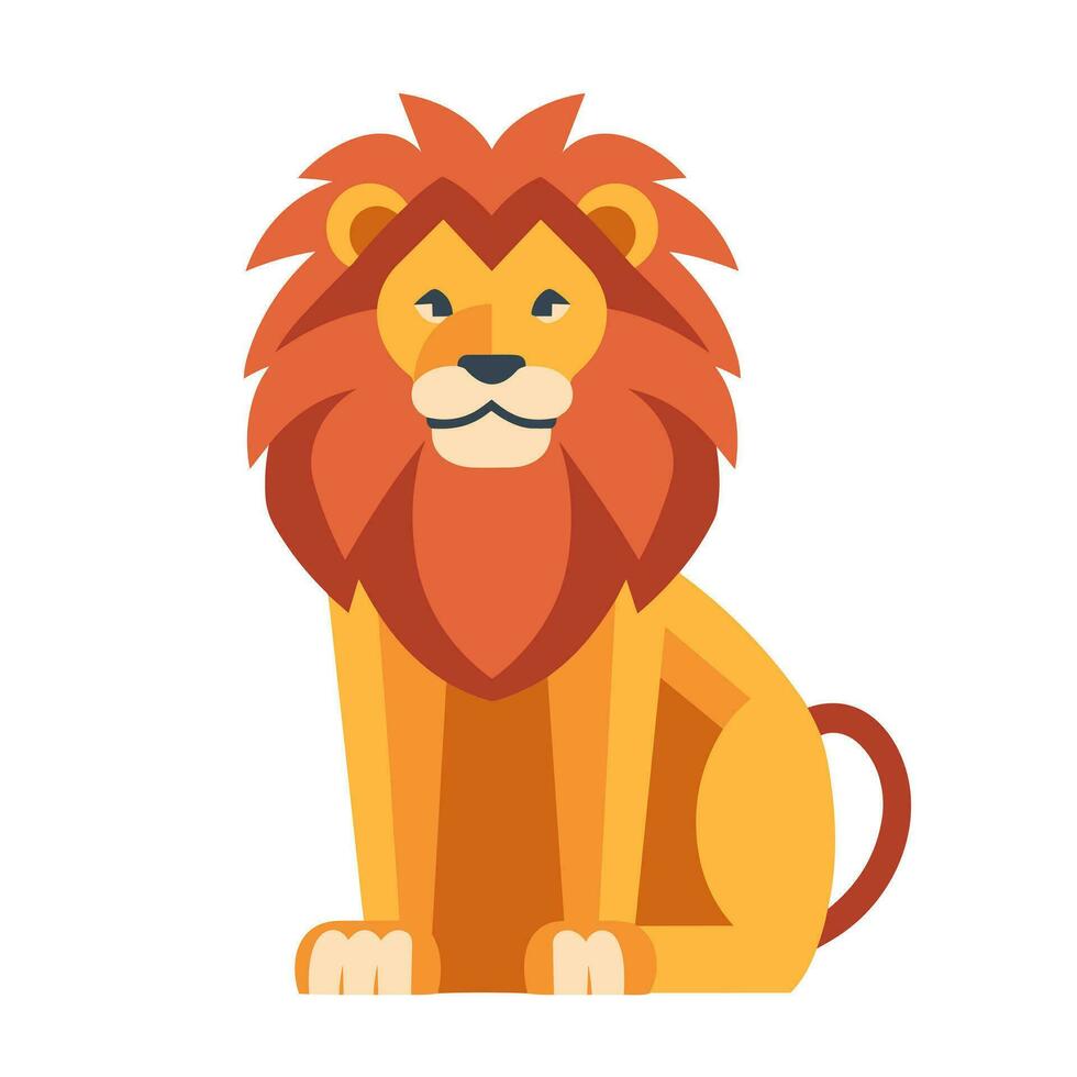 Lion Symbol Cute Lion Cartoon vector