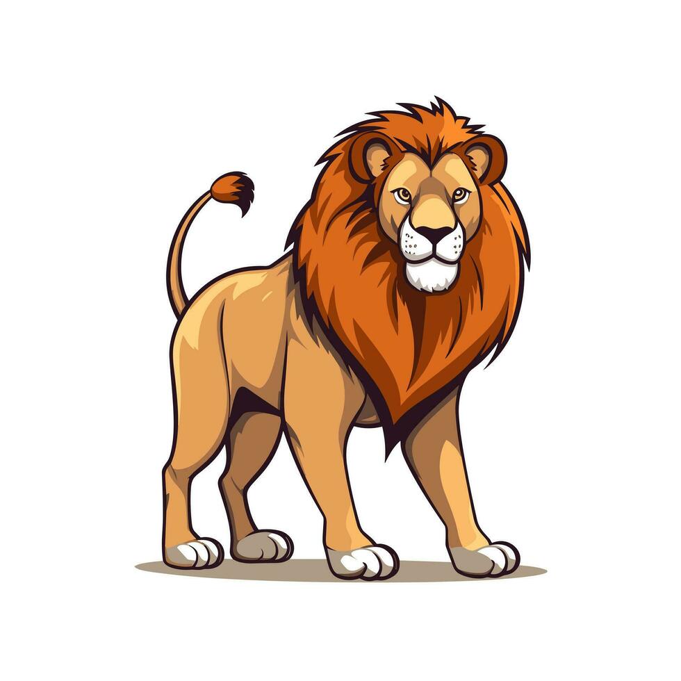 Lion Symbol Cute Lion Cartoon vector