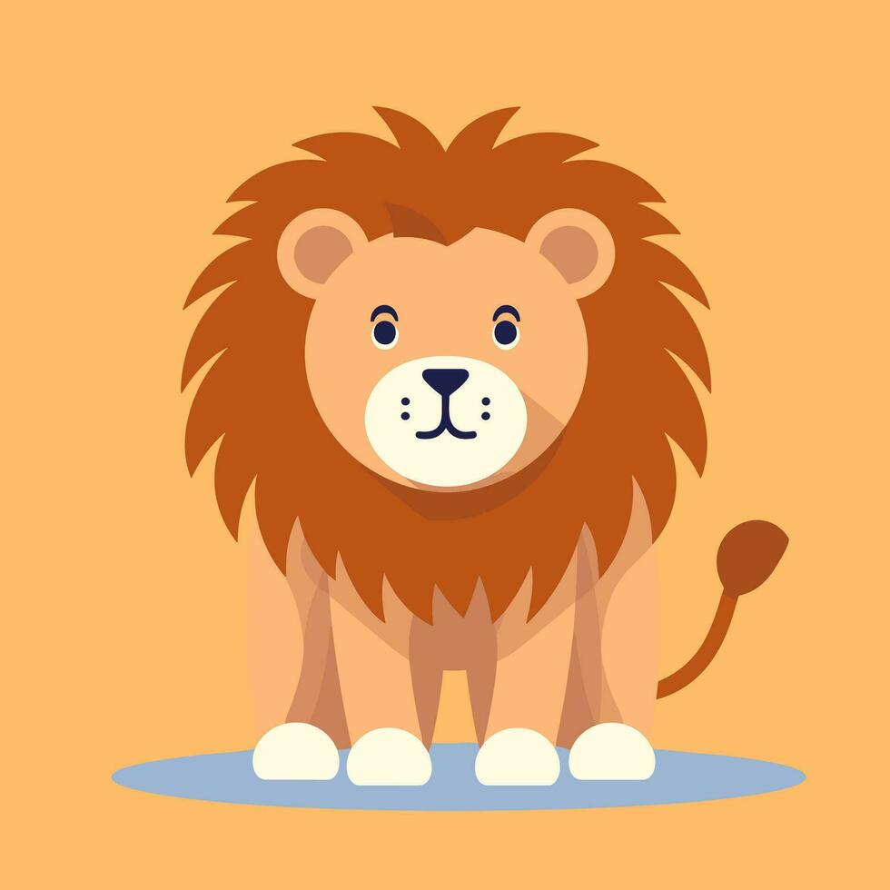 Lion Symbol Cute Lion Cartoon vector