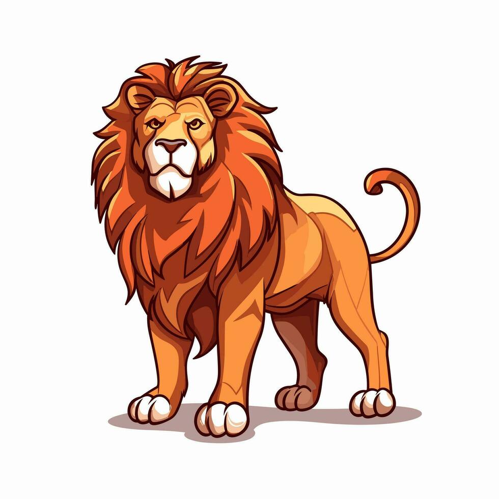 Lion Symbol Cute Lion Cartoon vector