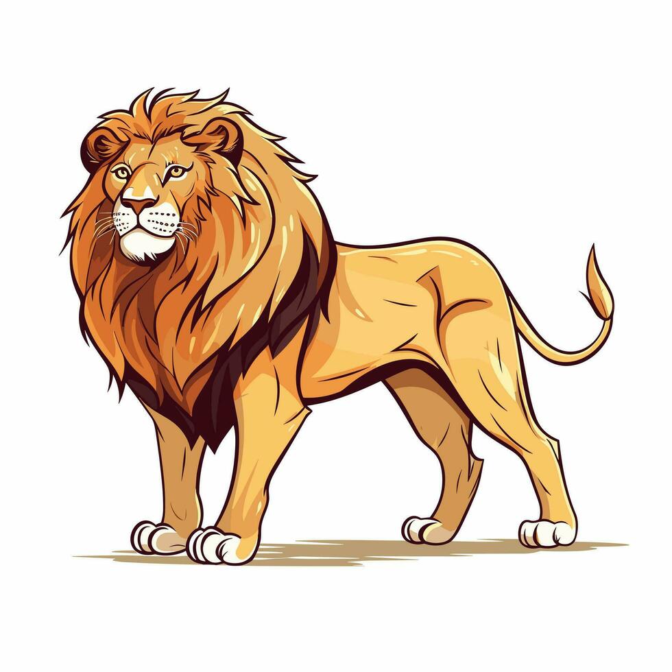 Lion Symbol Cute Lion Cartoon vector