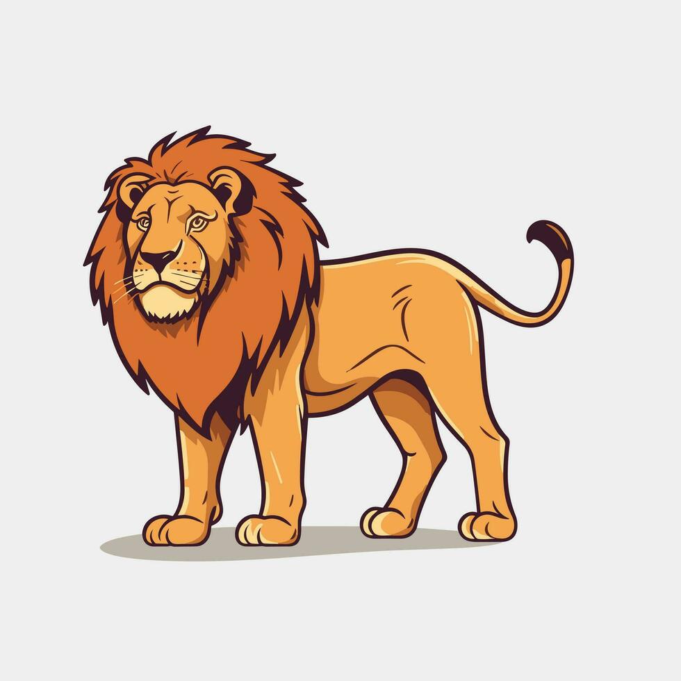 Lion Symbol Cute Lion Cartoon vector