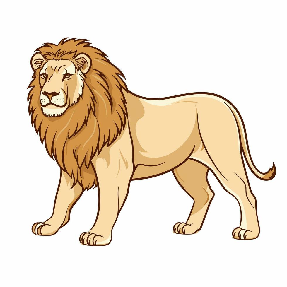 Lion Symbol Cute Lion Cartoon vector