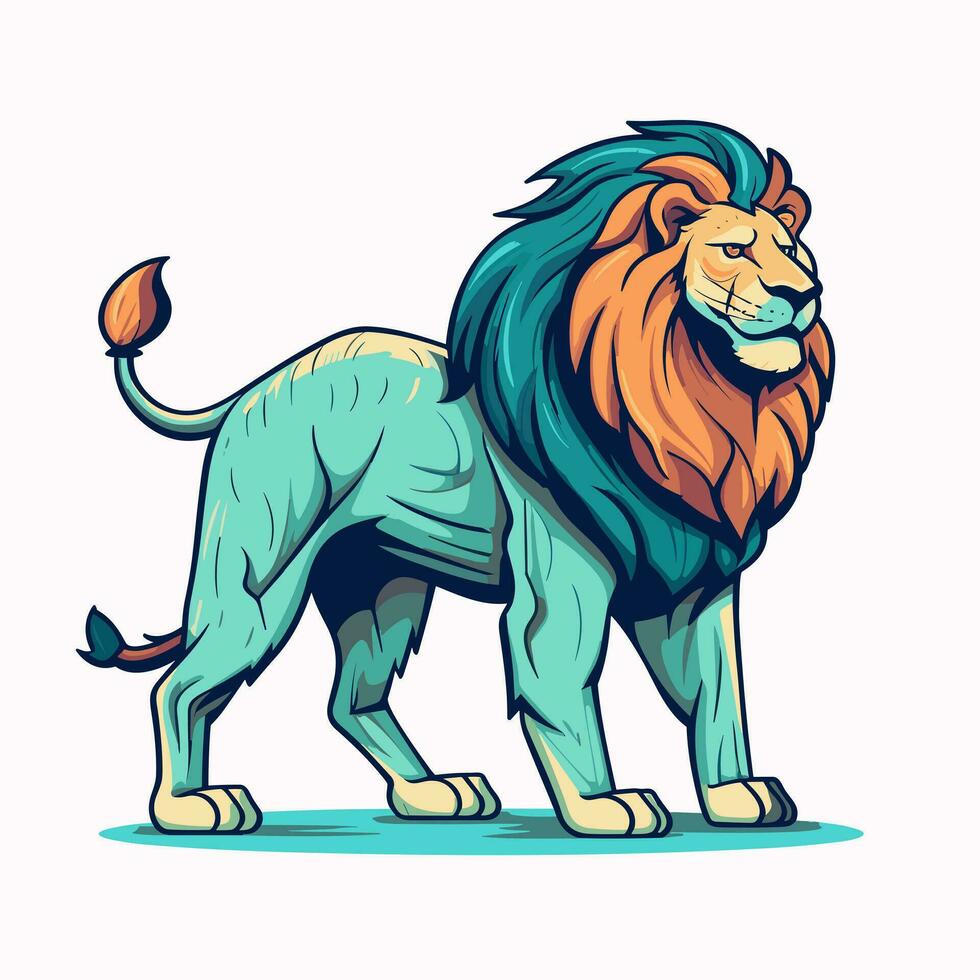 Lion Symbol Cute Lion Cartoon vector