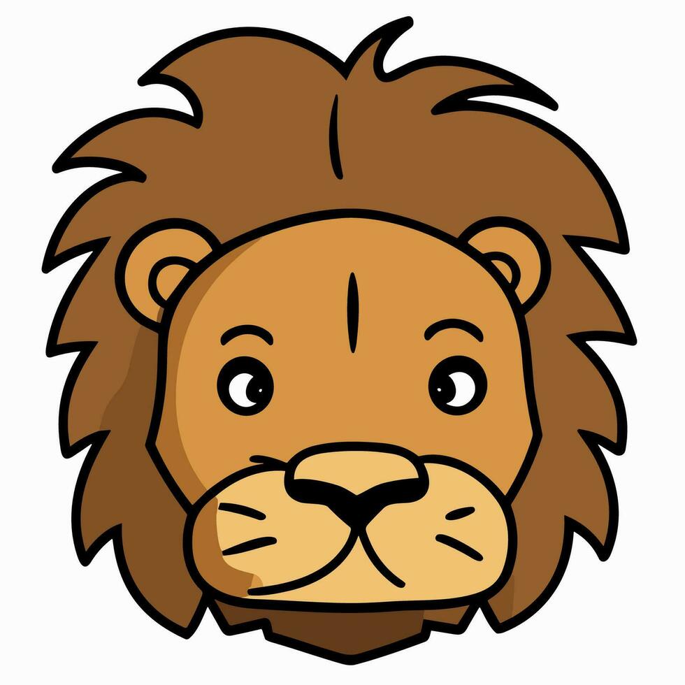 Lion Symbol Cute Lion Cartoon vector