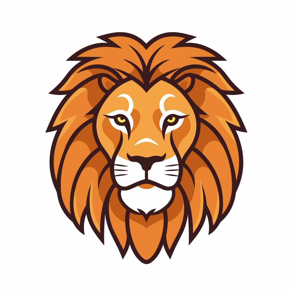 Lion Symbol Cute Lion Cartoon vector