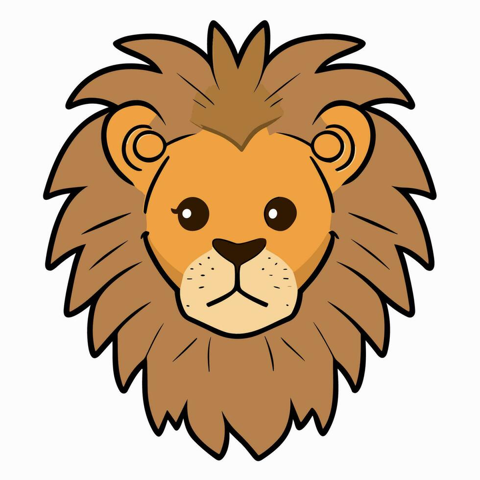 Lion Symbol Cute Lion Cartoon vector