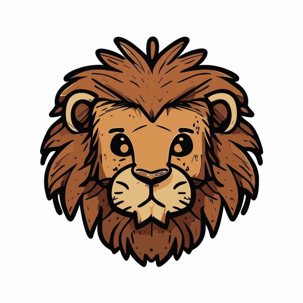 Lion Symbol Cute Lion Cartoon vector