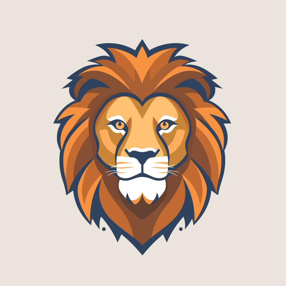 Lion Symbol Cute Lion Cartoon vector