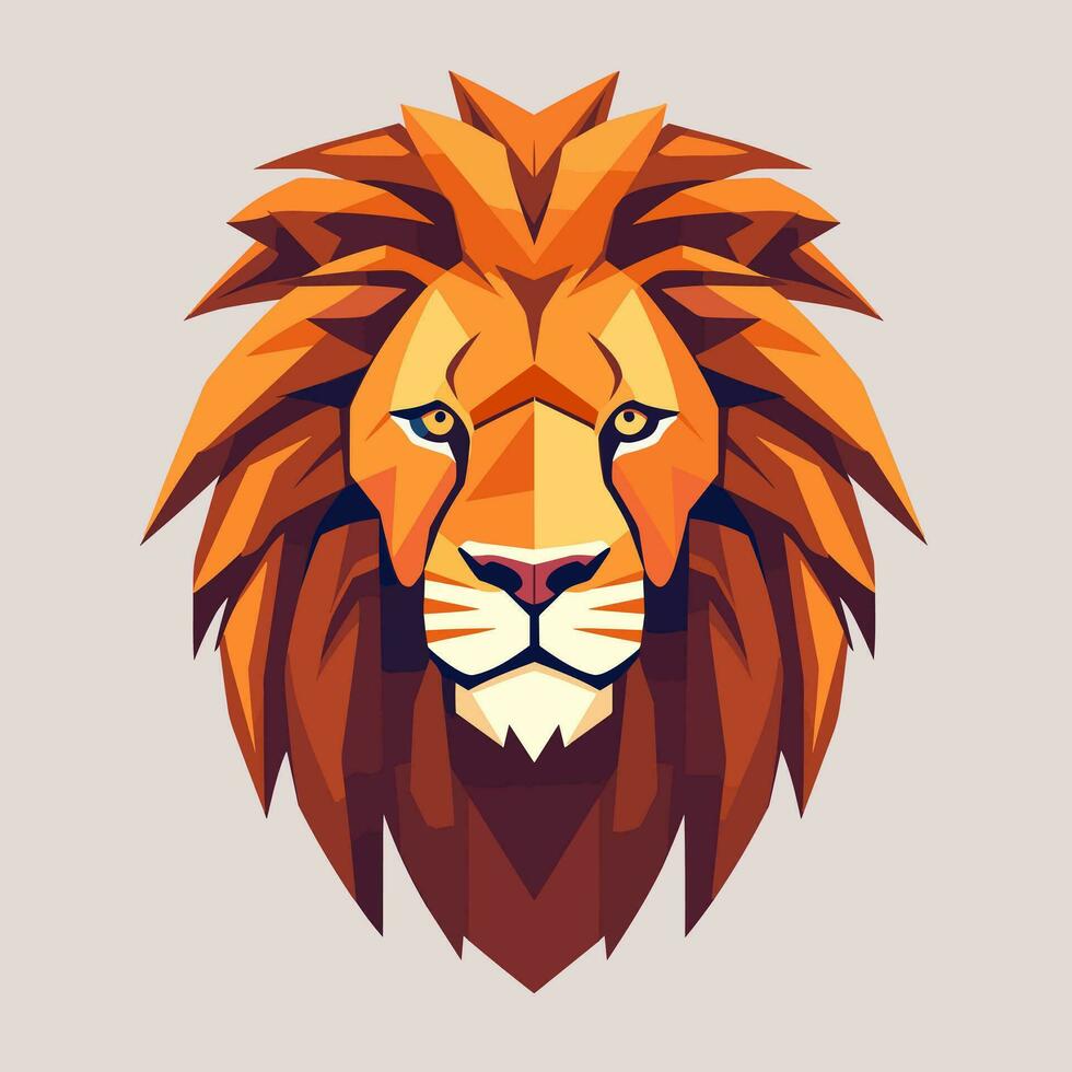 Lion Symbol Cute Lion Cartoon vector