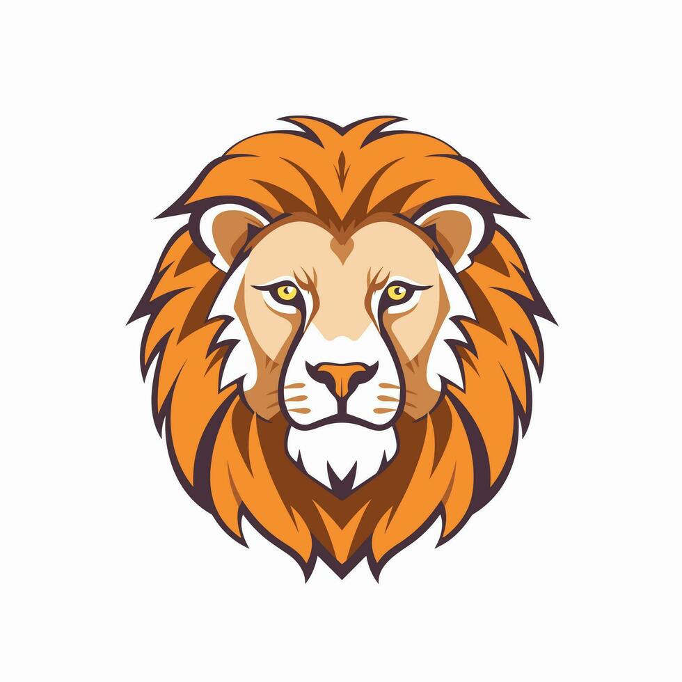 Lion Symbol Cute Lion Cartoon vector