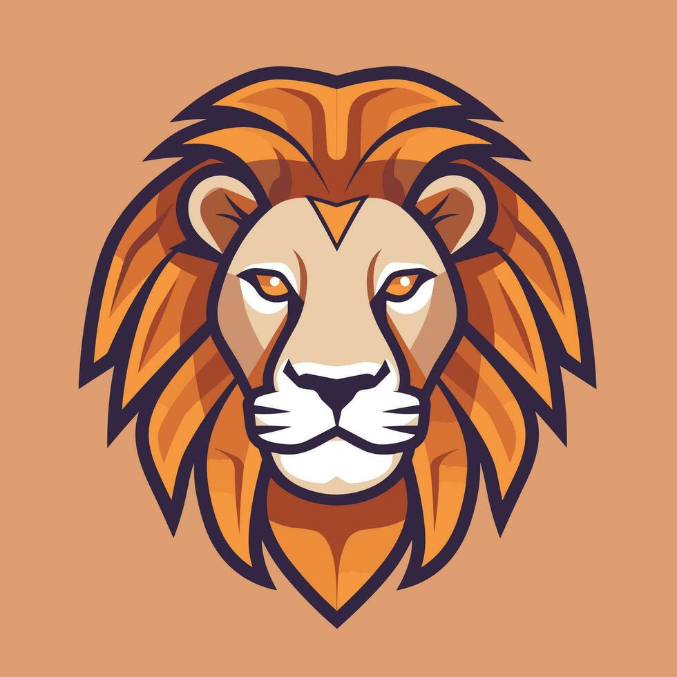 Lion Symbol Cute Lion Cartoon vector