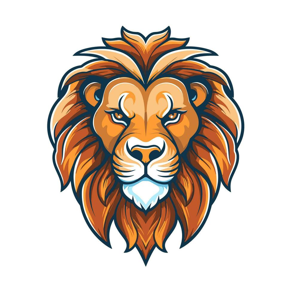 Lion Symbol Cute Lion Cartoon vector