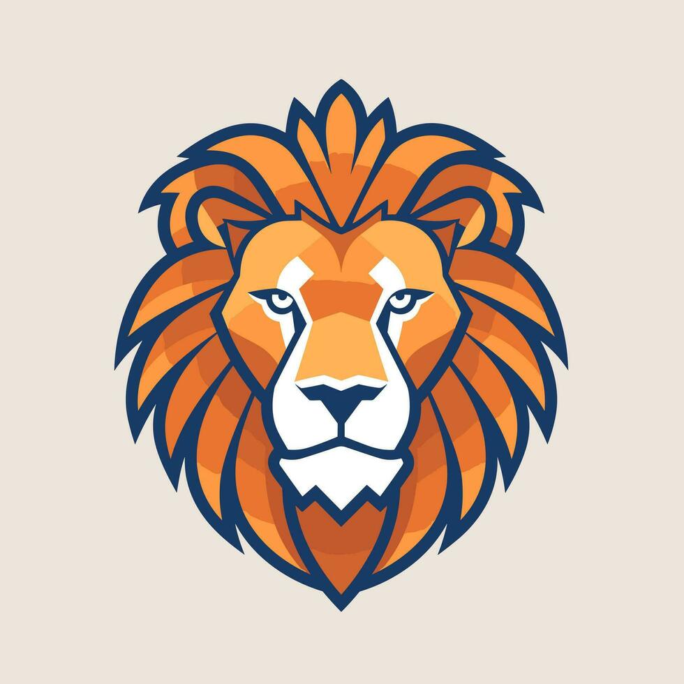 Lion Symbol Cute Lion Cartoon vector