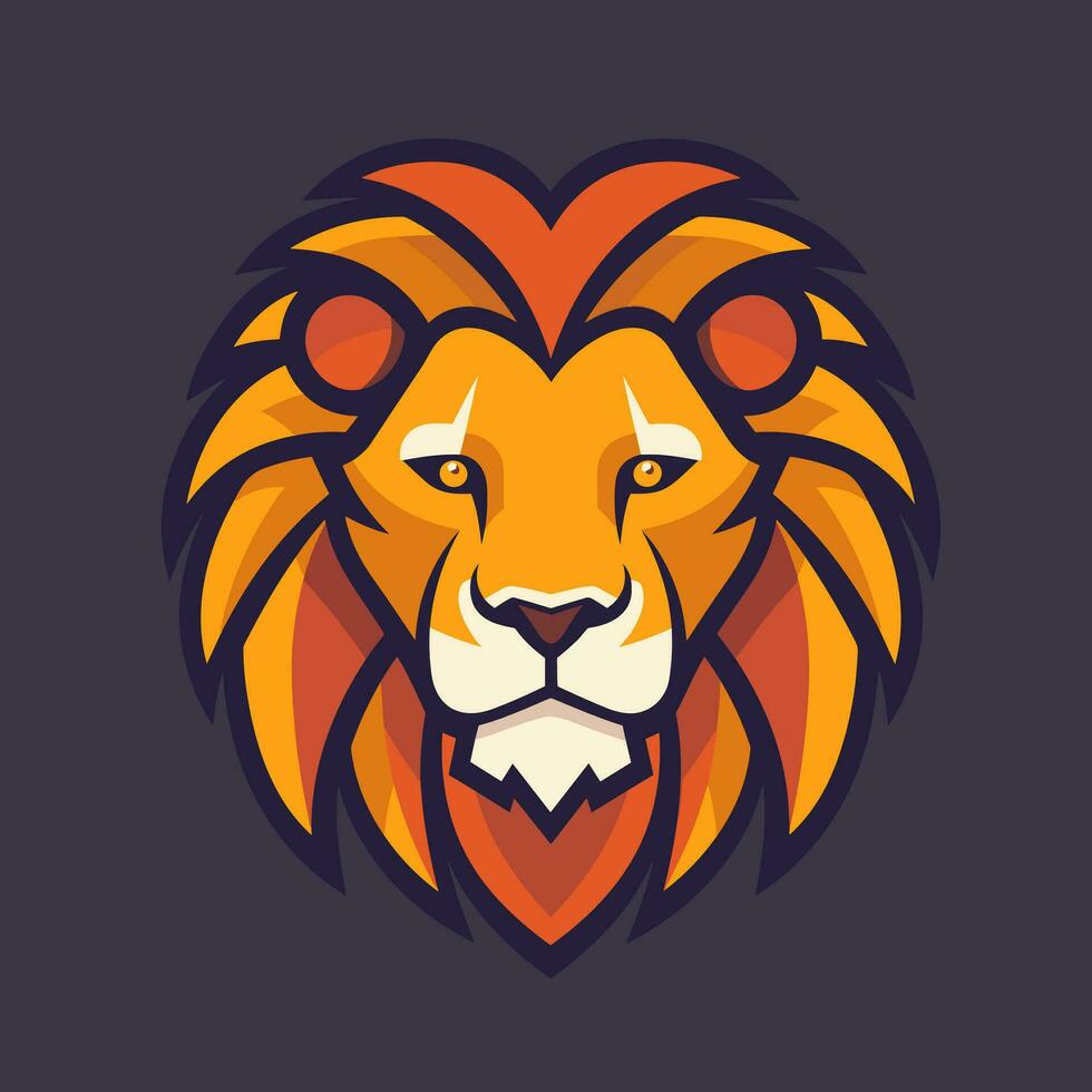 Lion Symbol Cute Lion Cartoon vector