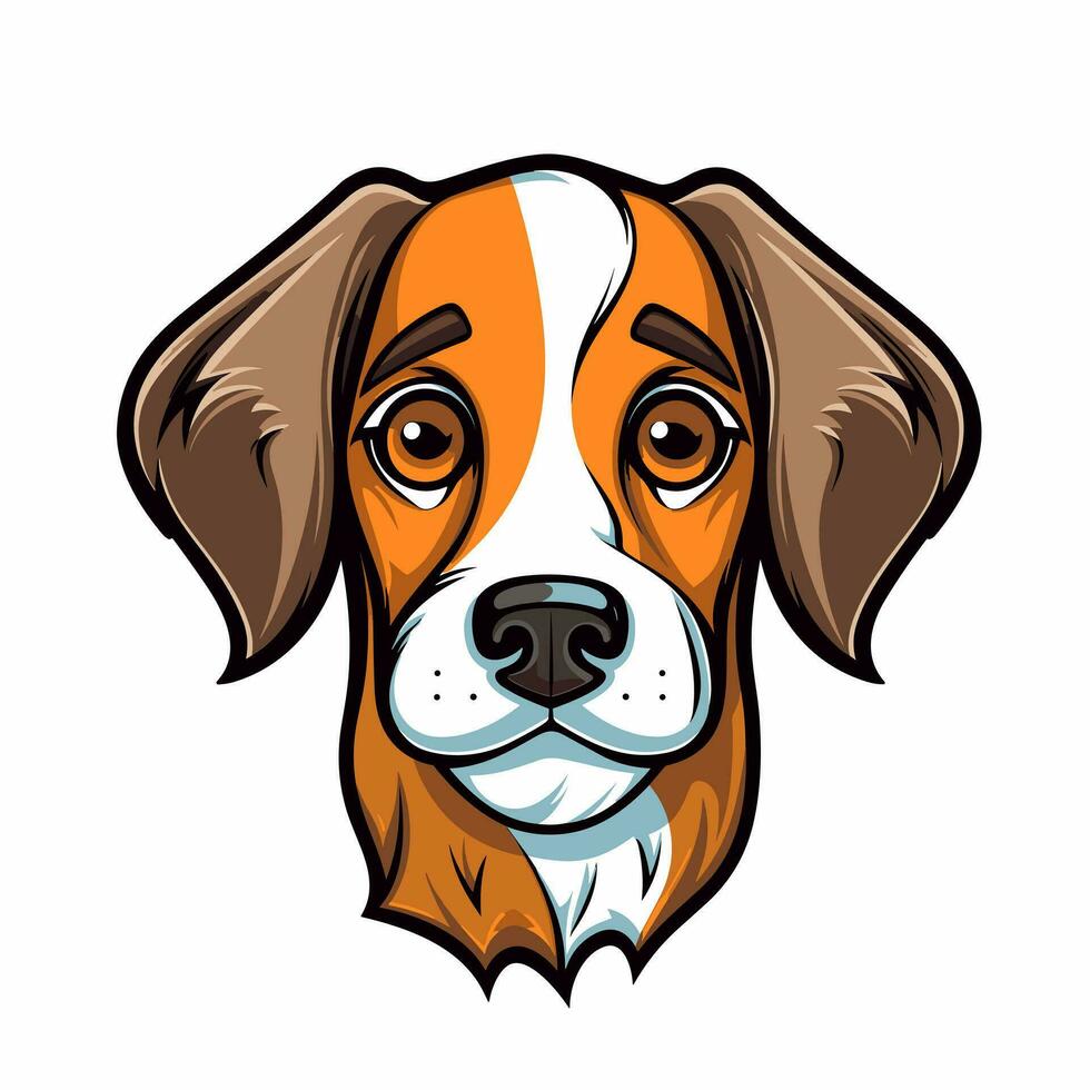 Dog Vector Cute Dog Cartoon Symbol