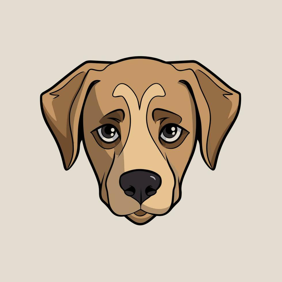 Dog Vector Cute Dog Cartoon Symbol
