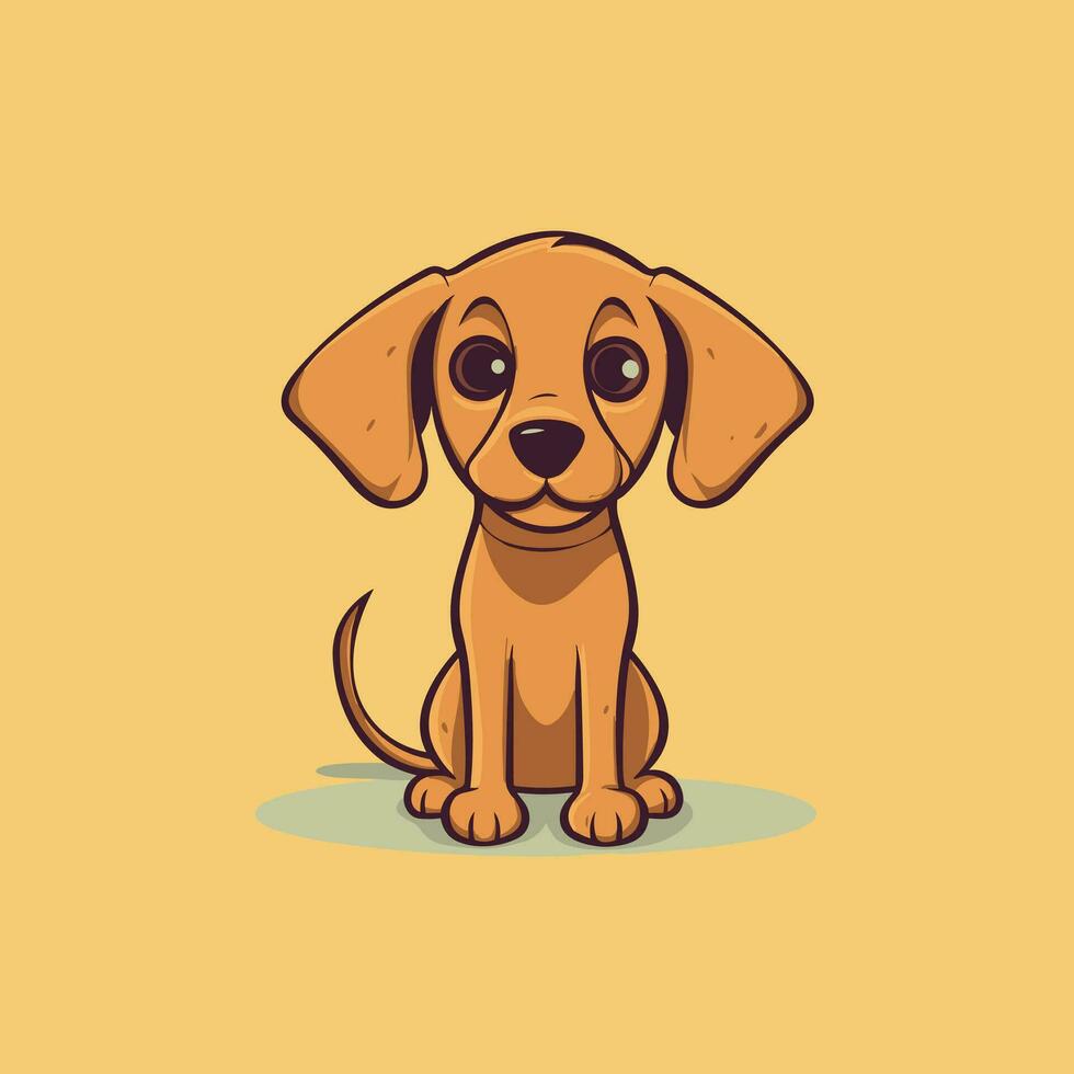 Dog Vector Cute Dog Cartoon Symbol