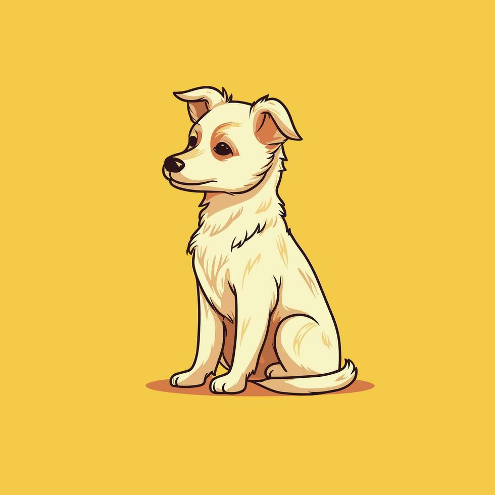 Dog Vector Cute Dog Cartoon Symbol