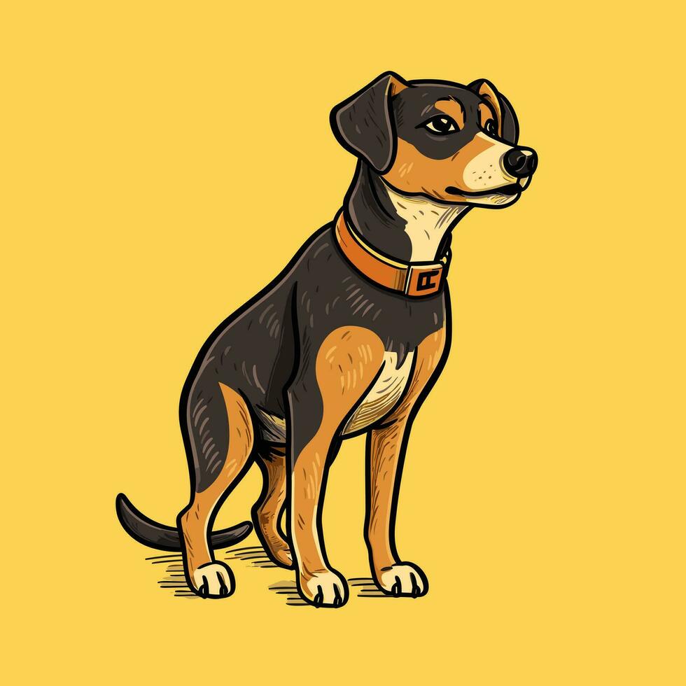 Dog Vector Cute Dog Cartoon Symbol