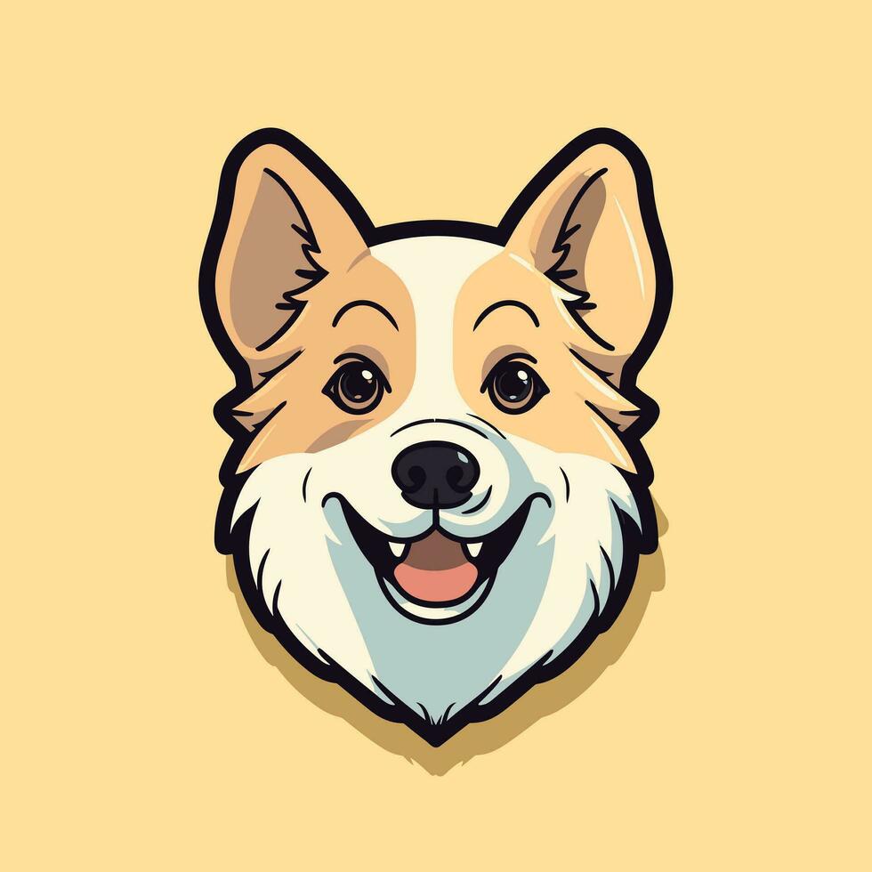 Dog Vector Cute Dog Cartoon Symbol