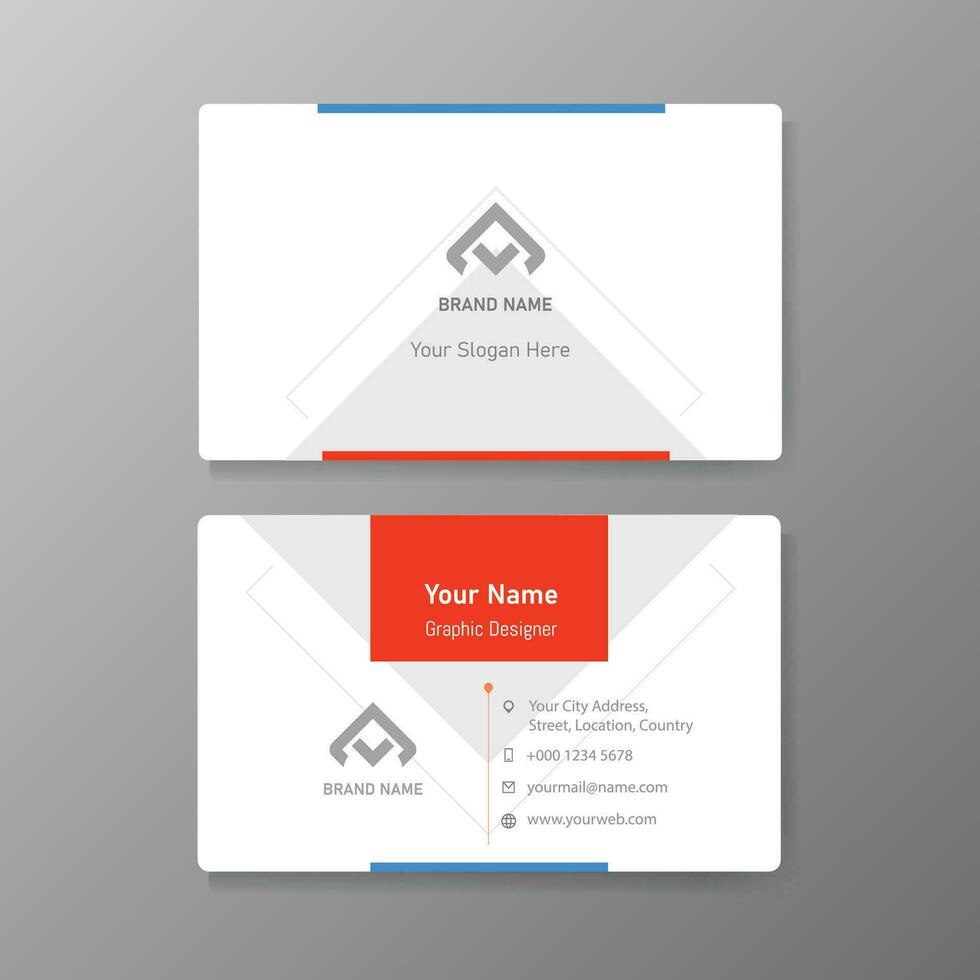 Modern Business card Design template vector