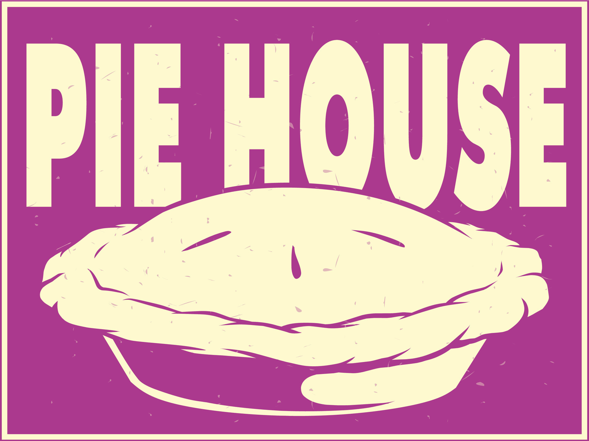 pie house poster design for store 27697606 Vector Art at Vecteezy