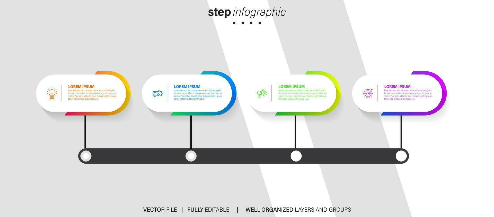 Infographic design template with place for your data. Vector illustration.