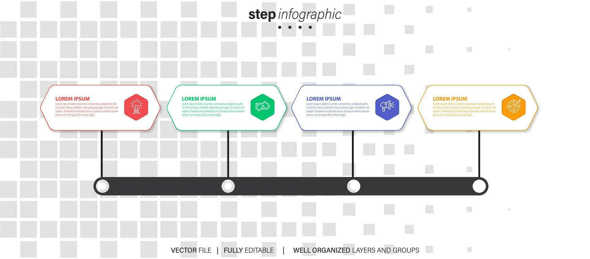 Infographic design template with place for your data. Vector illustration.