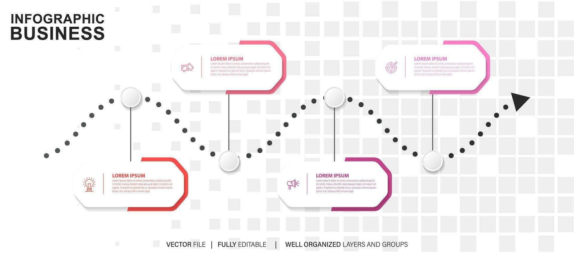 Infographic design template with place for your data. Vector illustration.